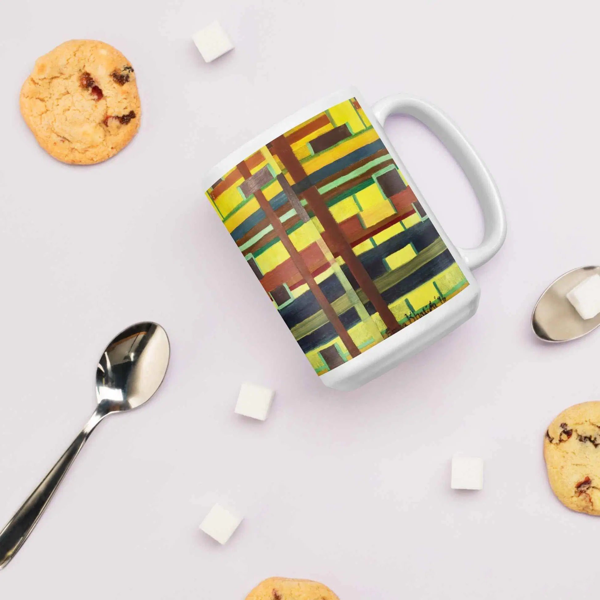 Coffee Mug - City in Grids - Geometric Abstract Urban