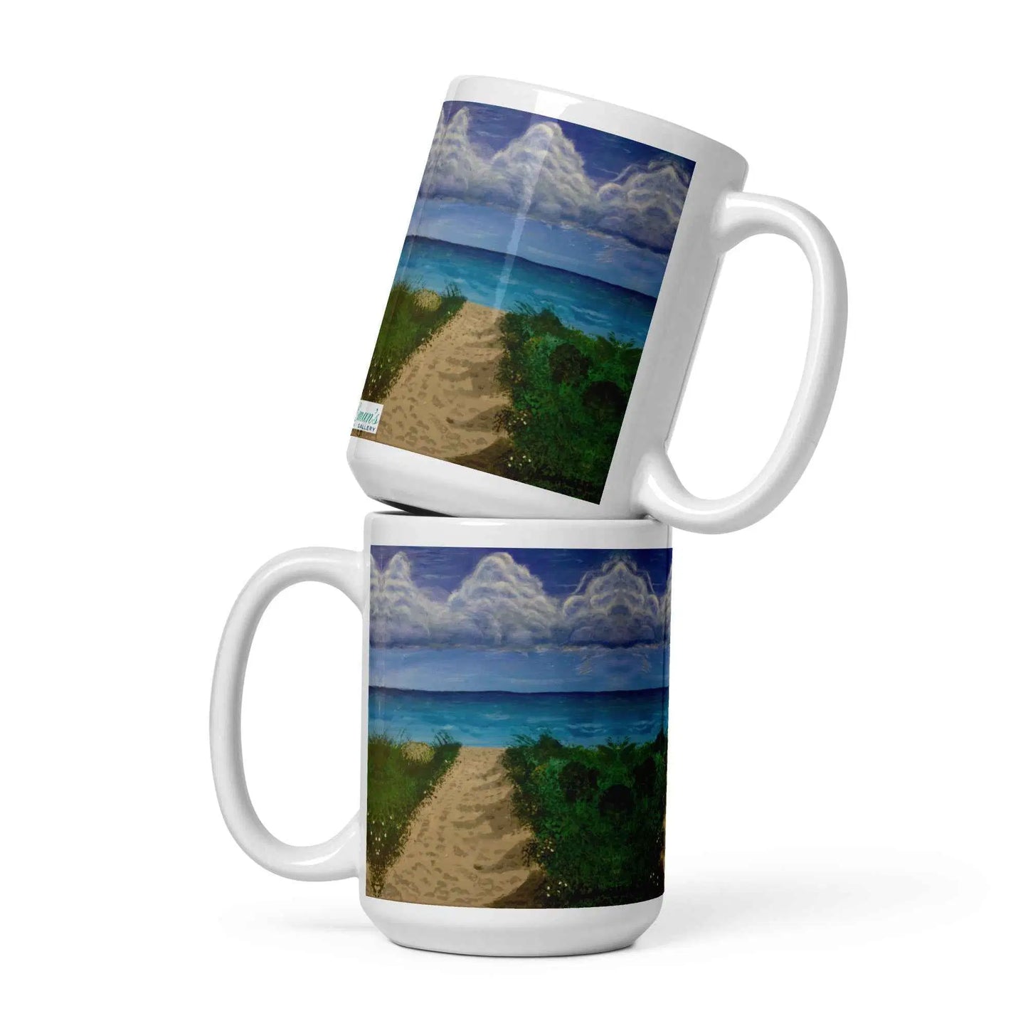 Coffee Mug - Edge of Calm - Coastal Pathway Scene