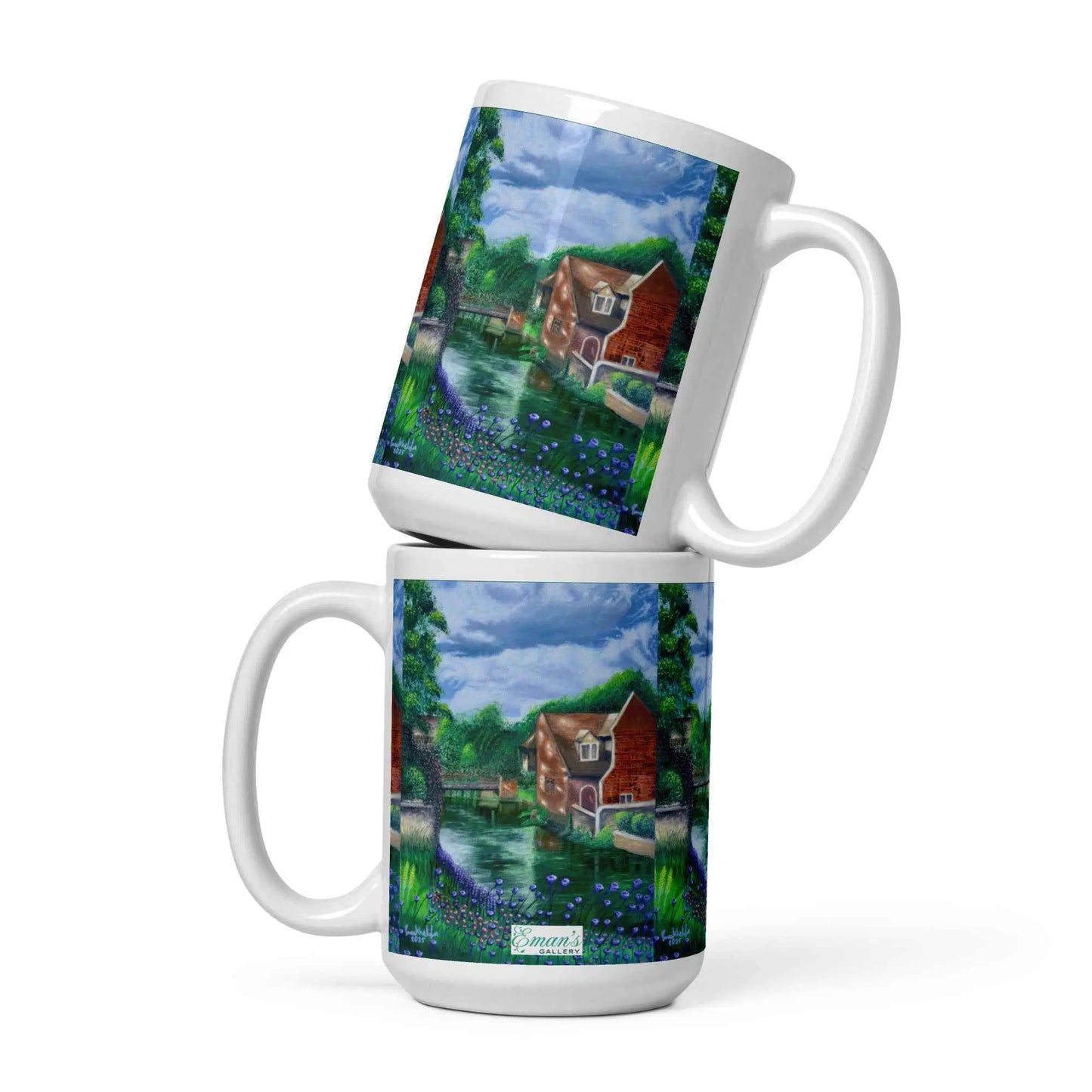 Coffee Mug - River Melody - Impressionist Landscape Art