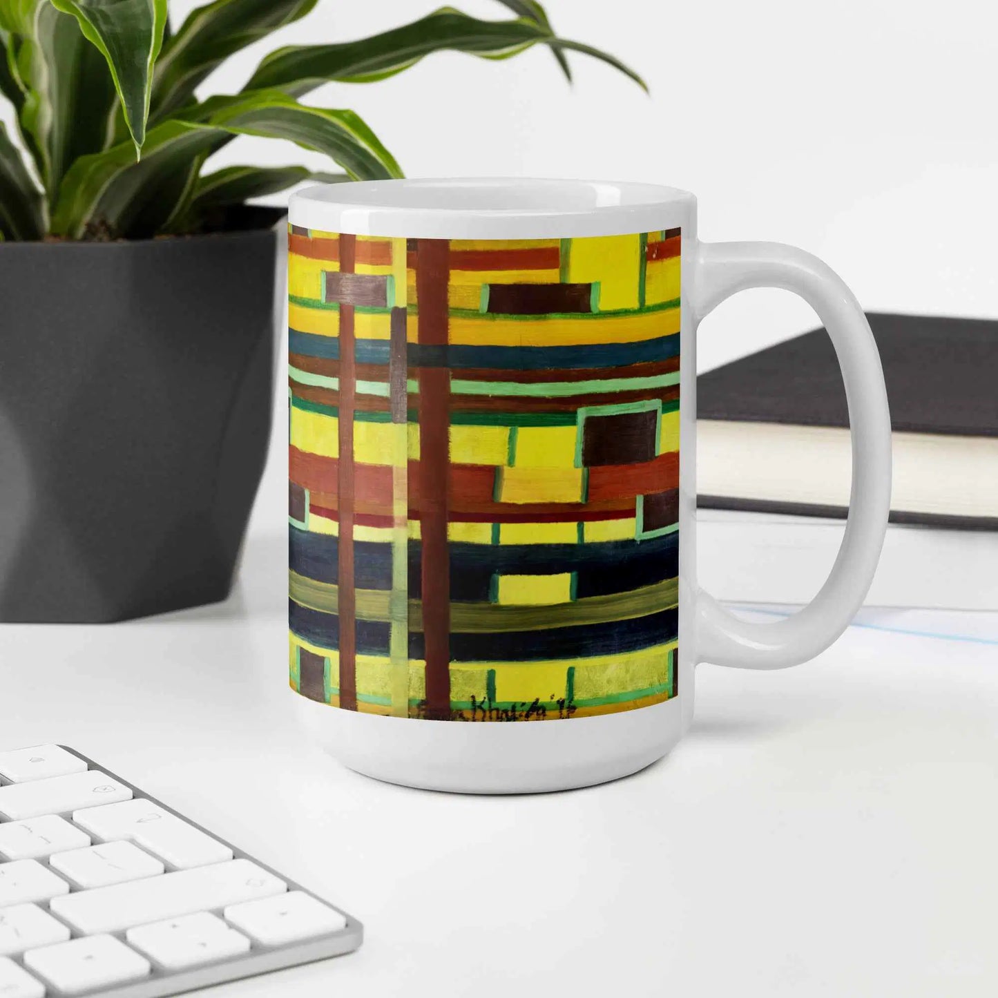 Coffee Mug - City in Grids - Geometric Abstract Urban