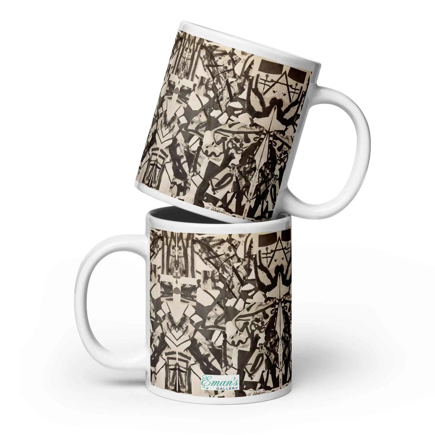 Coffee Mug - Fragments of Memory - Abstract Ink Splash