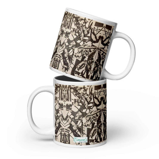 Coffee Mug - Fragments of Memory - Abstract Ink Splash